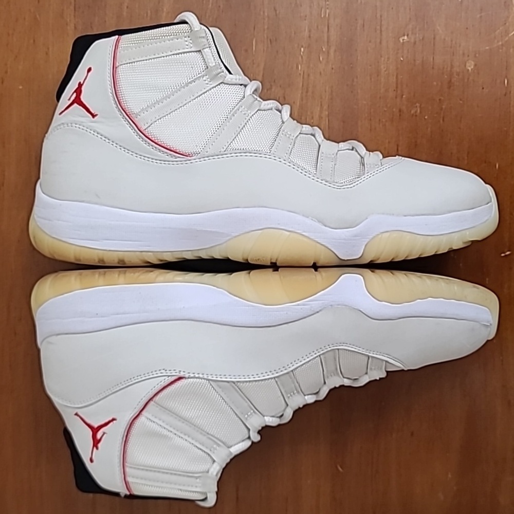 Air Jordan 11 Retro Mid Platinum Tint Mens Sneakers 378037-016 Size 13 - Picture 16 of 17